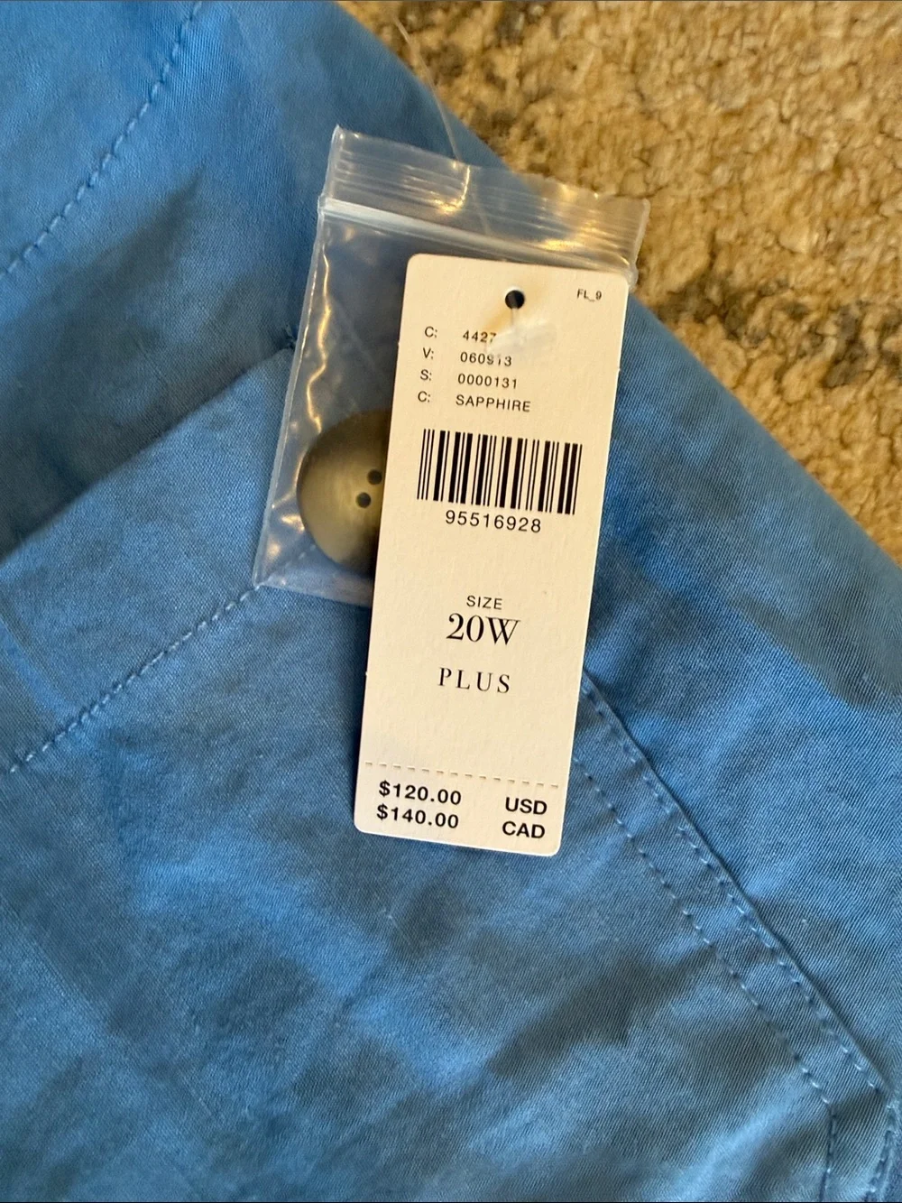 Maeve Slate Blue Cropped Wide-Leg Pants - Picture 2 of 4